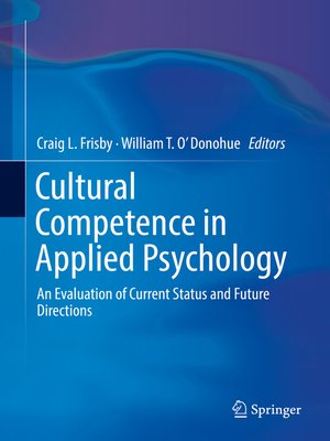 cover image of Cultural Competence in Applied Psychology
